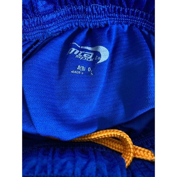 Mta Sport Athletic Shorts Basketball Activewear‎ Blue Orange Kids Size 8 - Picture 6 of 8